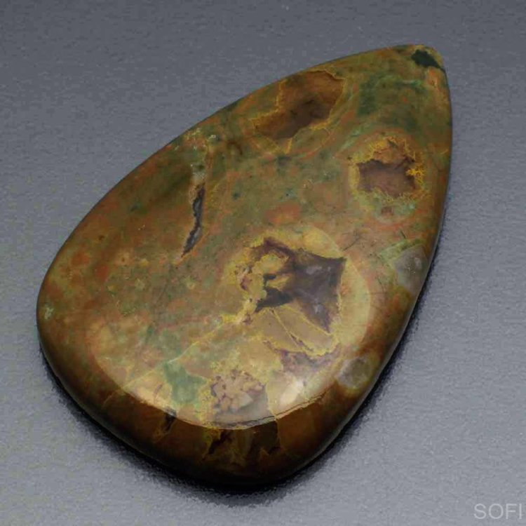  Камень Зелёный Риолит натуральный 54.00 карат арт. 5636