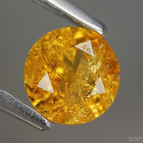 Камень золотой Турмалин натуральный 0.70 карат арт. 23038