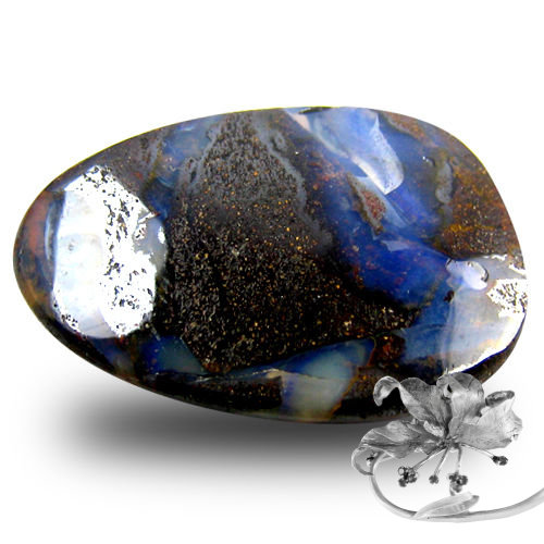 Камень болдер опал натуральный 29.6 карат арт. 0663