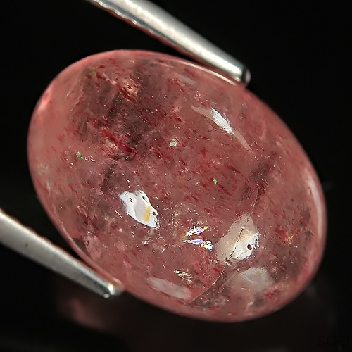 Камень клубничный Кварц натуральный 8.15 каратa арт. 25443