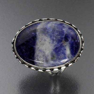 Дизайнерское кольцо с Содалитом натуральным арт 5008