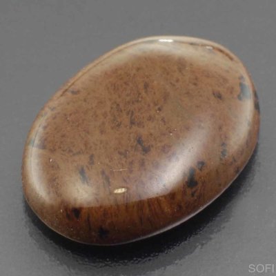  Камень Чёрно-коричневый Обсидиан натуральный 14.50 карат арт. 30221