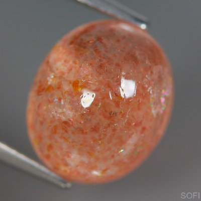 Камень клубничный кварц натуральный 7.06 карат арт. 5139
