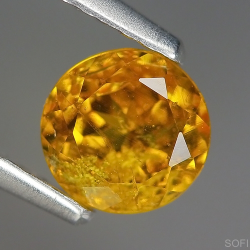 Камень золотой Турмалин натуральный 0.86 карат арт. 5489