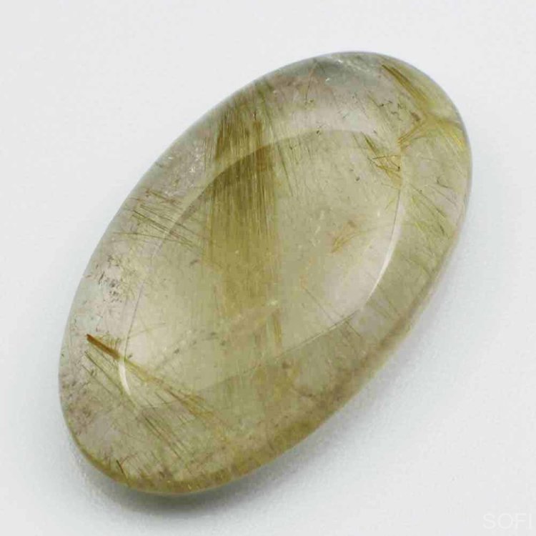 Камень Кварц с рутилом натуральный 36.00 карат арт. 3980