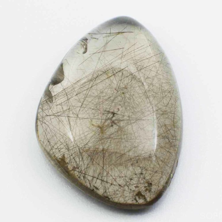 Камень Кварц с рутилом натуральный 48.00 карат арт. 12761