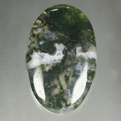 Камень моховый Агат натуральный 29.10 карат 30х19 мм овал кабошон арт 4842