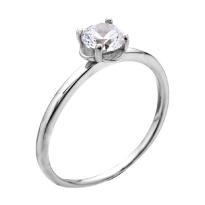 Серебряное кольцо с кубическим цирконием 925 арт 50424