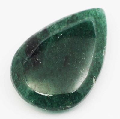Камень Авантюрин зелёный натуральный 9.00 карат 24х16 мм груша арт. 7417