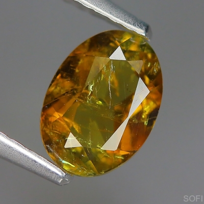 Камень золотой Турмалин натуральный 0.97 карат арт. 23258