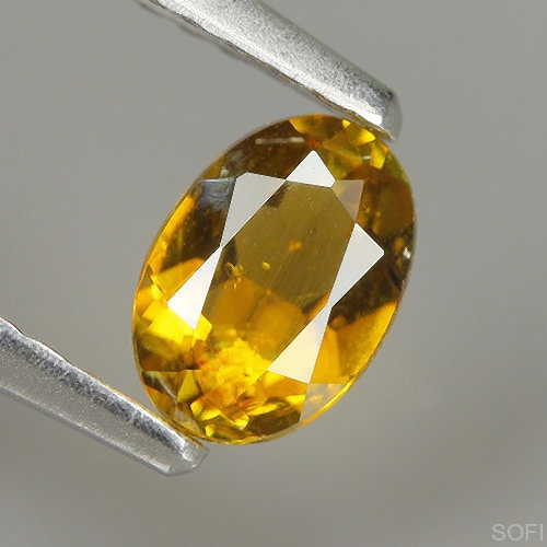 Камень золотой Турмалин натуральный 0.41 карат арт. 19620