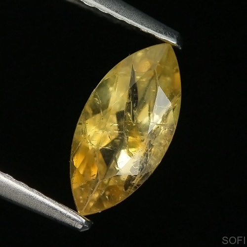 Камень золотой Турмалин натуральный 0.99 карат арт. 23375