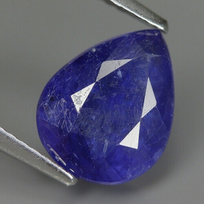  Камень голубой корунд натуральный 3.14 карат арт 27772